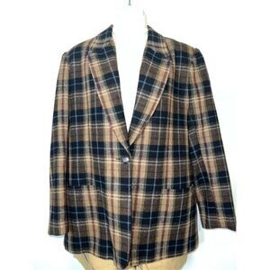 Classic Plaid Women's Blazer